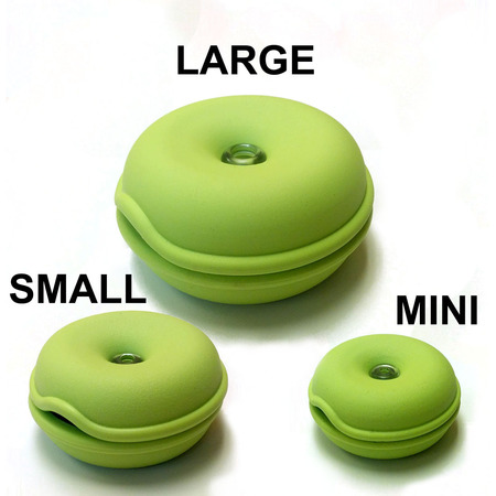 ELECTRIDUCT Cable Turtle Organizer 3pc Set- Mini, Small, Large- Green TURTLE-SET3-GN